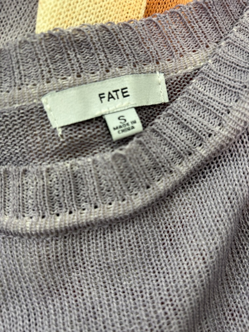 Fate Lightweight Tie Dye Color Block Oversized Sweater - Picture 4 of 5